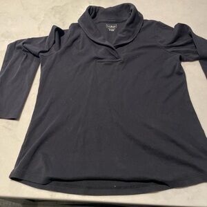 L.L. Bean women’s Black V-Neck Top
